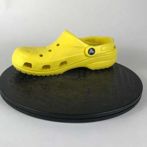 Crocs Baya Clogs Yellow Waterproof Slip On Sandals Women’s Size 7 - Picture 9 of 12